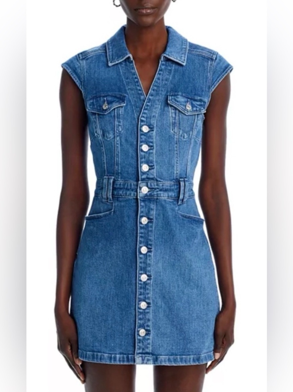 Paige Jaxsyn Denim Dress Jolene Pocket Kamilla Wash